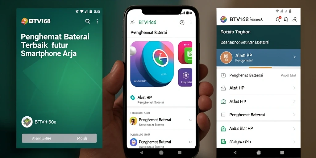 Antarmuka BTV168 yang sederhana dan efisien untuk penghemat baterai.