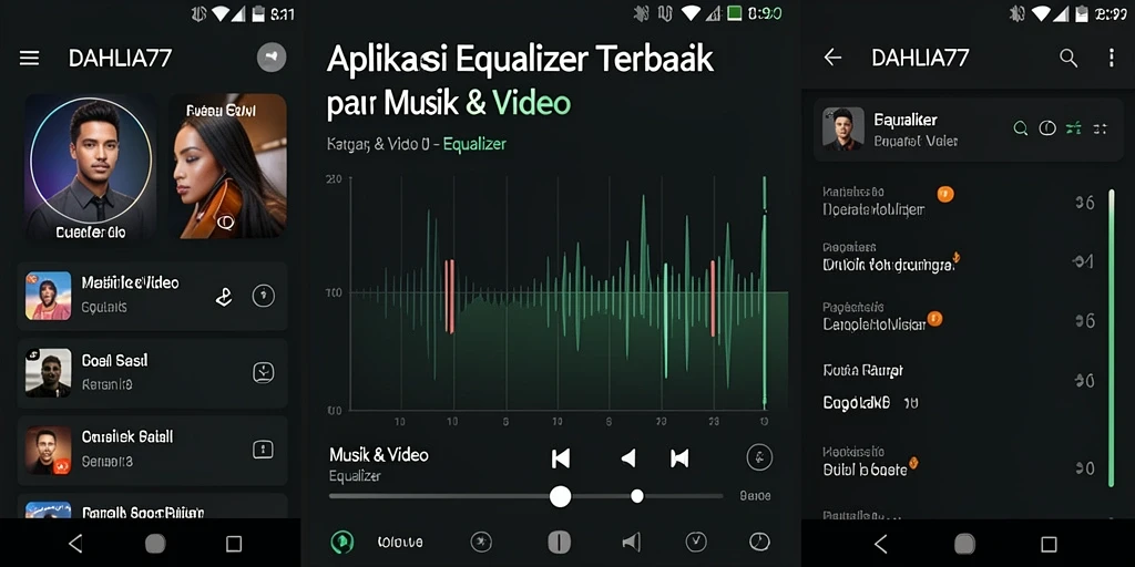Tampilan antarmuka DAHLIA77 yang menarik dan fungsional untuk pengaturan Equalizer.