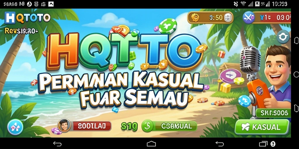 Screenshot utama HQTOTO menampilkan gameplay kasual yang menarik dan interaktif.